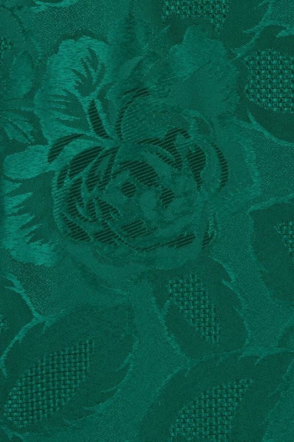 Emma Barclay Damask Rose Tablecloths - Dark Green