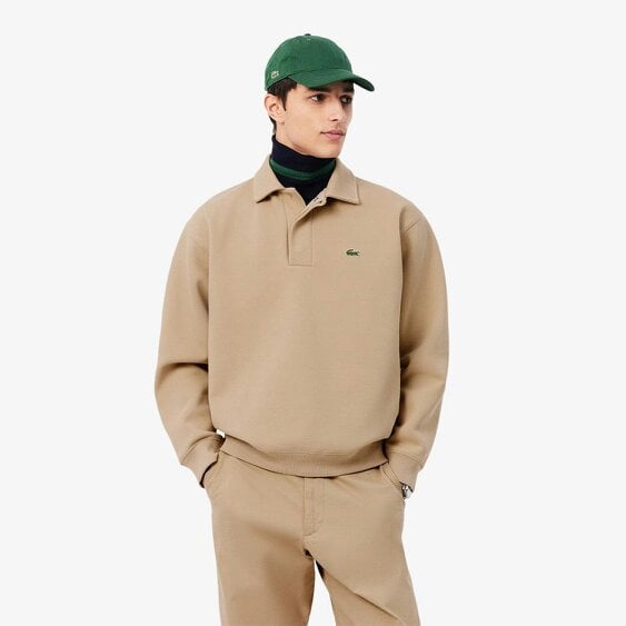 Lacoste SH9450 Polo Collar Piqué Sweatshirt