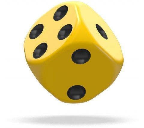 Oakie Doakie D6 12mm Solid Yellow 36 Dice Set