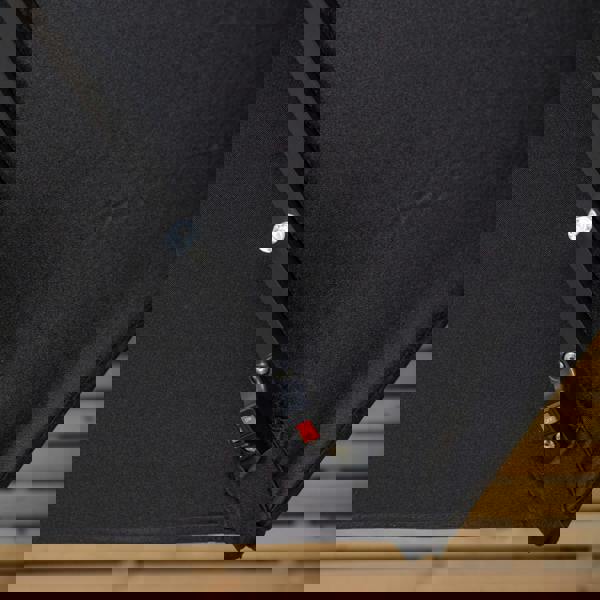 Samuel Alexander 3m Solar Powered Cantilever Lit Banana Garden Parasol with Crank Handle & White LED Lights in Black