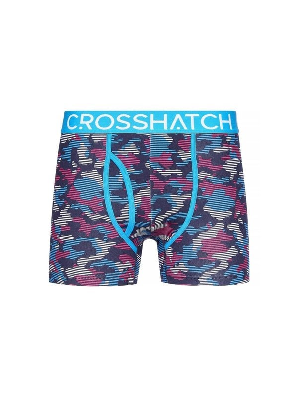 Crosshatch Linamo MVE Open Fly Boxers 3pk Blue