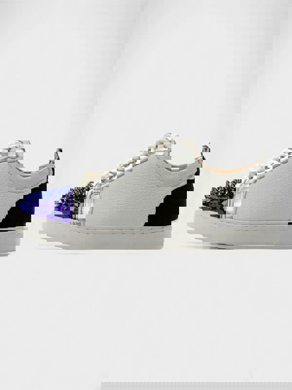 Christian Louboutin Louis Junior Spikes Orlato Flat White - Supplied FashionChristian Louboutin
