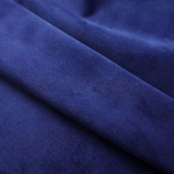 Berkfield Blackout Curtains with Rings 2 pcs Velvet Dark Blue 140x245 cm