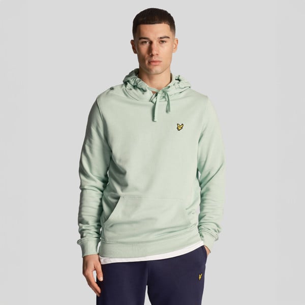 Lyle & Scott Club Emblem Hoodie - Turquoise Shadow