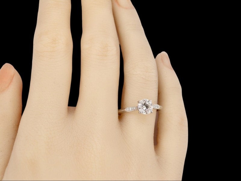 iconic platinum solitaire diamond ring