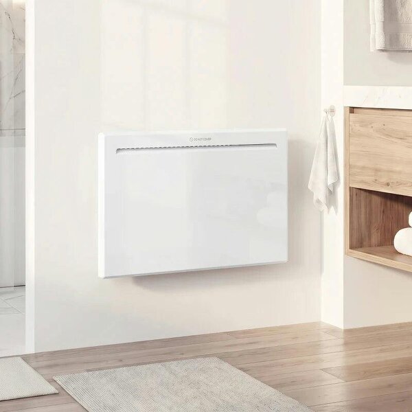 Smart Panel Heater Wall Mounted/Freestanding, Electric Heater with Weekly Timer, Open Window & Anti-Frost, 1000W, White