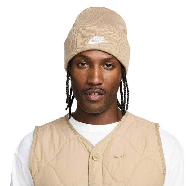 Nike Unisex Adult NSW Beanie - Khaki/White - 