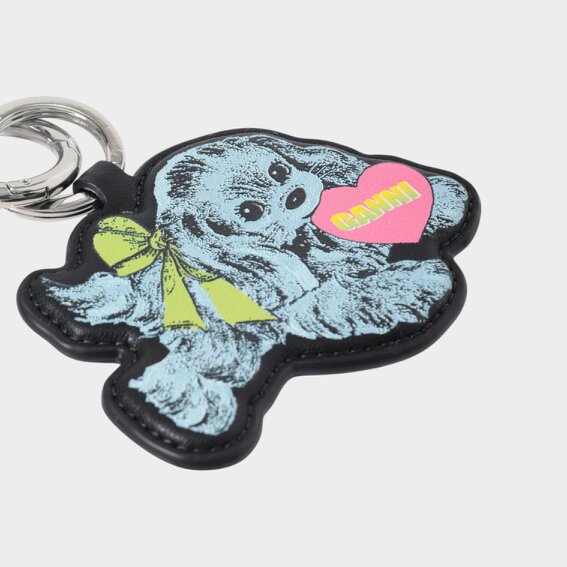 GANNI Puppy Keyring Baby Blue