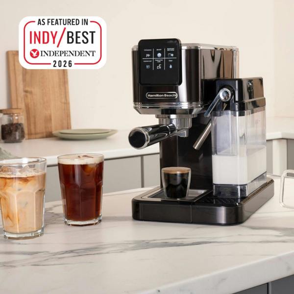 Hamilton Beach BaristaPro+ Touch 8-in-1 Espresso Machine Black