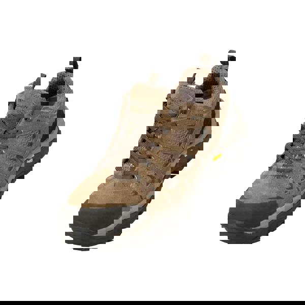 Mountain Warehouse Mens Field Extreme Suede Waterproof Walking Shoes - Khaki Brown - 