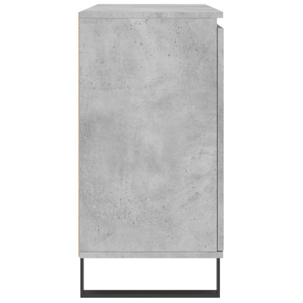 Berkfield Sideboard Concrete Grey 104x35x70 cm Engineered Wood