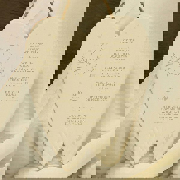 Personalised Memento Company Personalised Little Angel Ceramic Wings