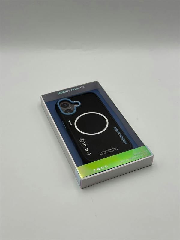 Nimmy Friends Nimmy Cool & Cute 2.0 Case with MagSafe for iPhone 17 6.3" Black Blue - N-YJKM-CX2.0-IP17-01-A