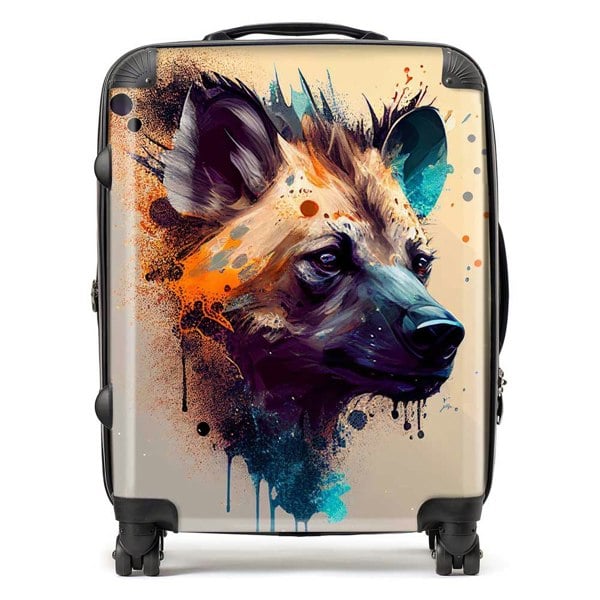 Warren Reed Hyena Face Splashart Light Background Suitcase