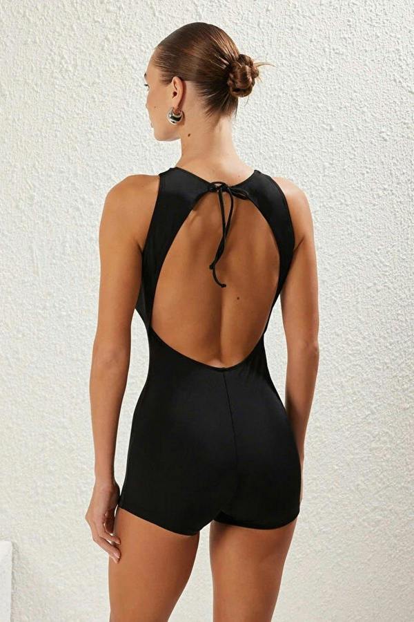 WOVCOR Surfer Style Regular Swim Shorts with Back Detail