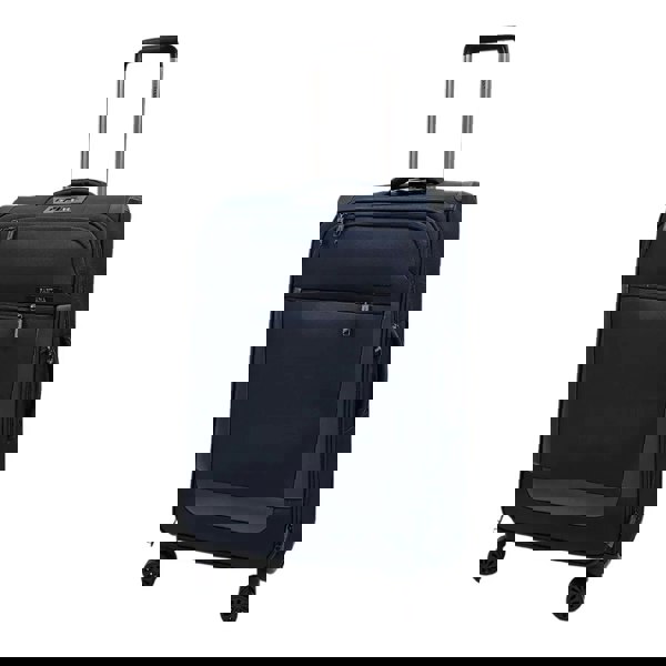 TruClothing Soft Case Zipped Compartments Suitcase