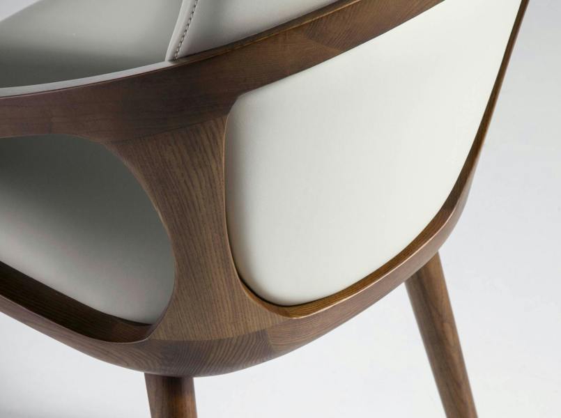 Angel Cerdá Cream Leatherette Chair 4066