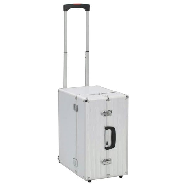 Berkfield Pilot Trolley 47x39x27 cm Silver Aluminium