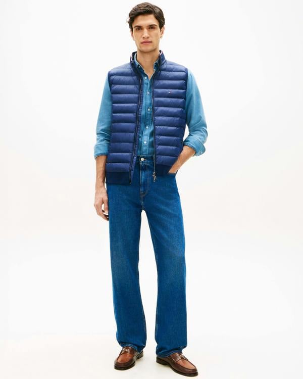 Tommy Hilfiger Mix Media Essential RWB Mens Gilet - Carbon Navy