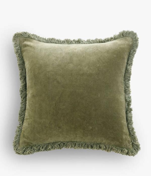 M.M Linen Sabel Cushion Olive 50x50cm