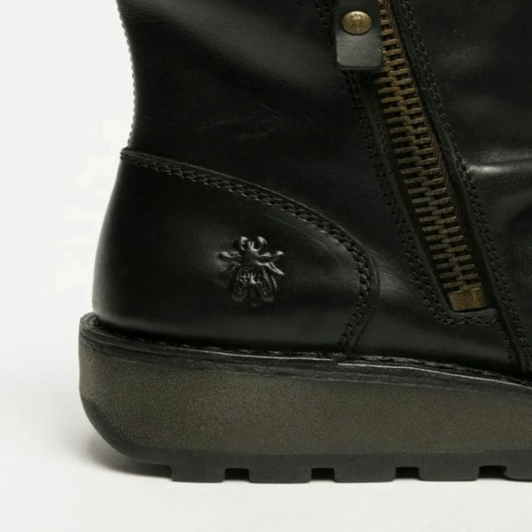 Fly London MON944FLY - Women's Wedge Heel Leather Ankle Boots