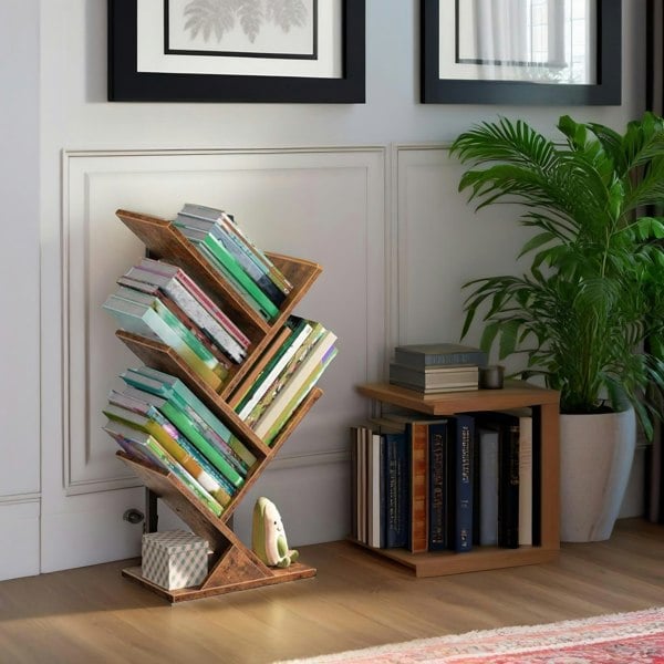 Rafaelo Mobilia Desk Tree Bookshelf