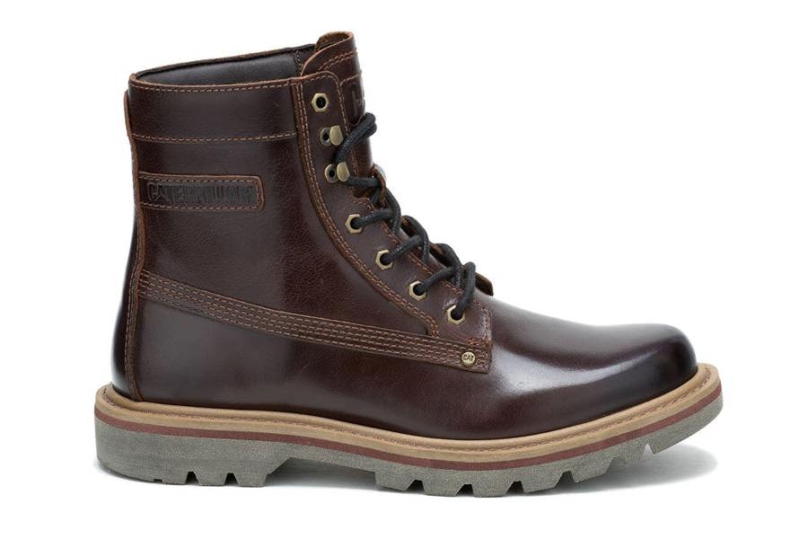 Caterpillar CAT (Caterpillar) Colorado Grader Waterproof Brown Leather Boots