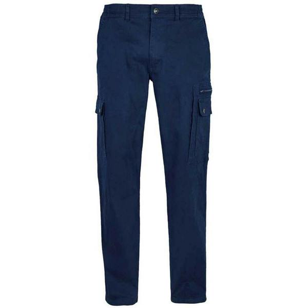 SOLS Mens Docker Stretch Cargo Trousers - Navy