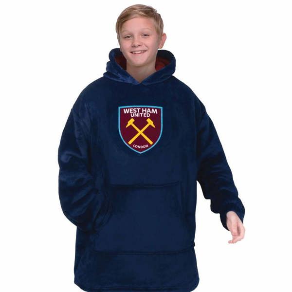 West Ham United FC Kids Oversized Hoodie 6 - 10 Years, Clothing, Sports, Gift
