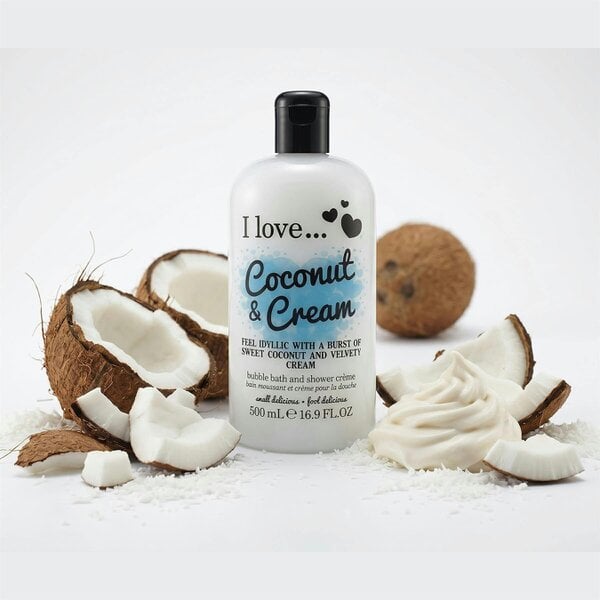 I LOVE Originals Coconut & Cream Bath & Shower Crème, 500ml