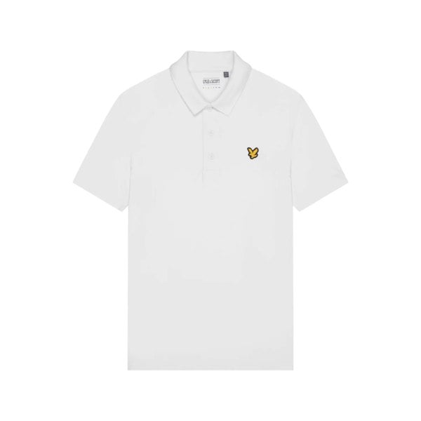 Lyle & Scott Mens Short-Sleeved Sports Polo Shirt - White