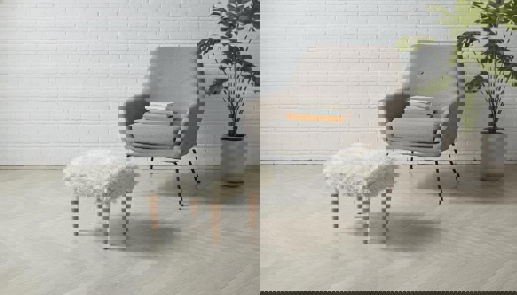 Fluffy Teddy Footrest Pouffe – Handmade Plush Velvet Footstool for Cozy Living - ISTOOLS