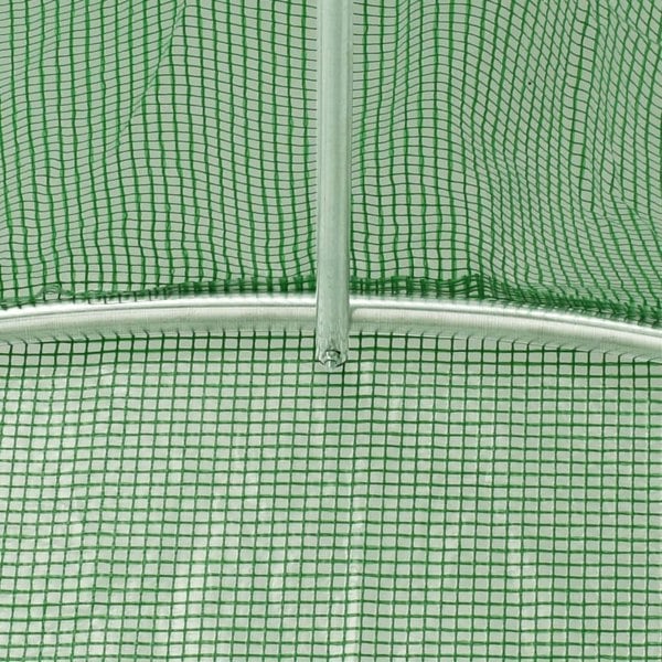 Berkfield Greenhouse with Steel Frame Green 10 m�__ 5x2x2.3 m