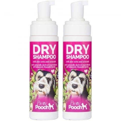 Pretty Pooch Dry Shampoo Mousse - Contains Aloe and Avocado - Cleans, Refreshes and Hydrates Without the Need for Water 400ml