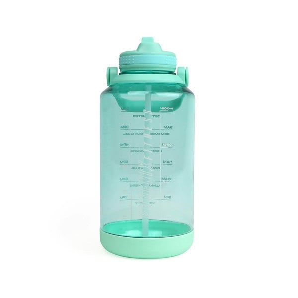 Phoenix Fitness 2L Motivational Water Bottle Green