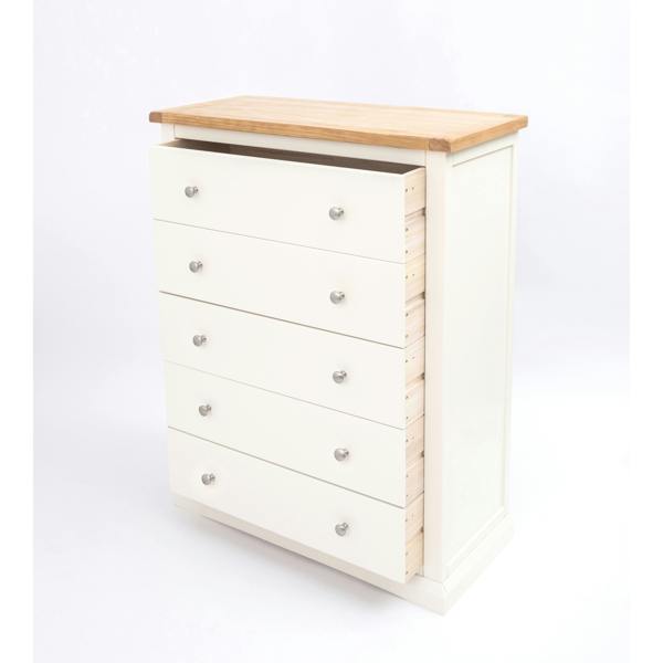 Cabinet Bits Castelli 5 Drawer Chest of Drawers Chrome Knob