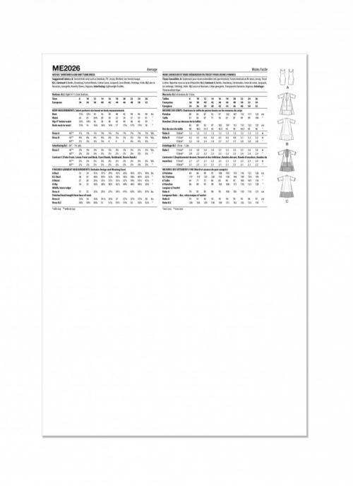 Know Me Sewing Pattern 2026, Dresses for Women, K5 (8-10-12-14-16) - Intermediate