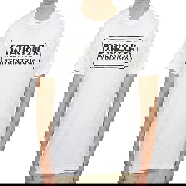 Barbour International Essential Large Logo T-Shirt White