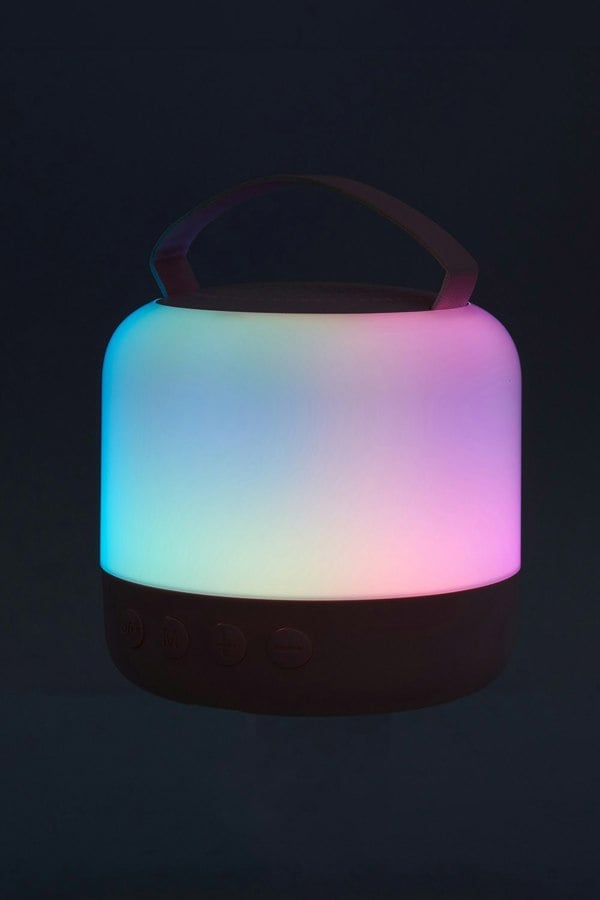 Living and Home Portable Wireless RGB Light Karaoke Speaker With 2 Microphones
