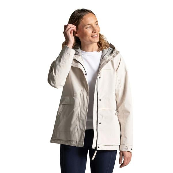 Craghoppers Womens/Ladies Maryam Waterproof Jacket - Oyster - 