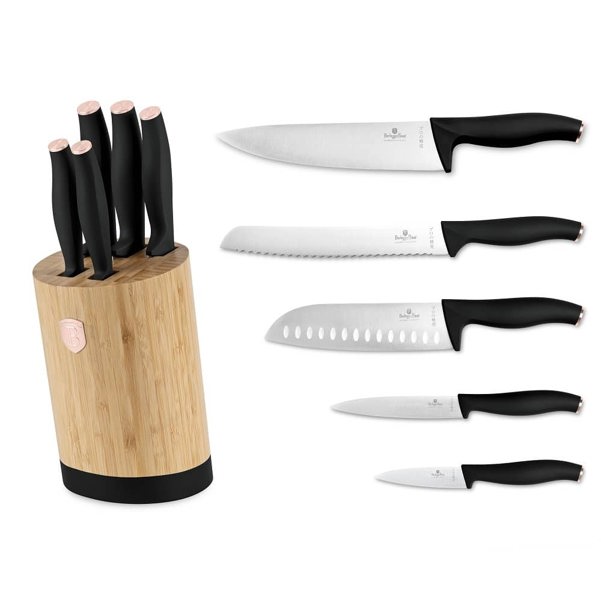 Berlinger Haus BH2752 6-Piece Knife Set with Bamboo Stand
