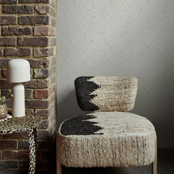 Abigail Ahern Artisan Weave Wallpaper | Cream