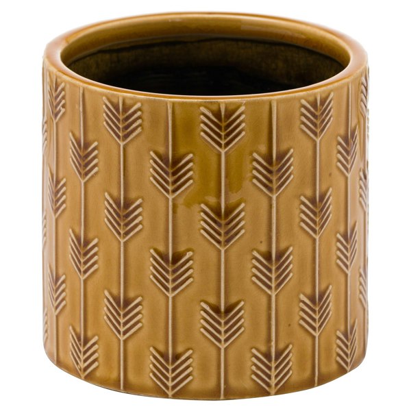 Hill Interiors Seville Collection Opti Planter - Mustard Yellow