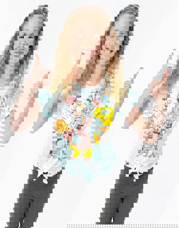 SpongeBob SquarePants Girls Blue Short Sleeved T-Shirt