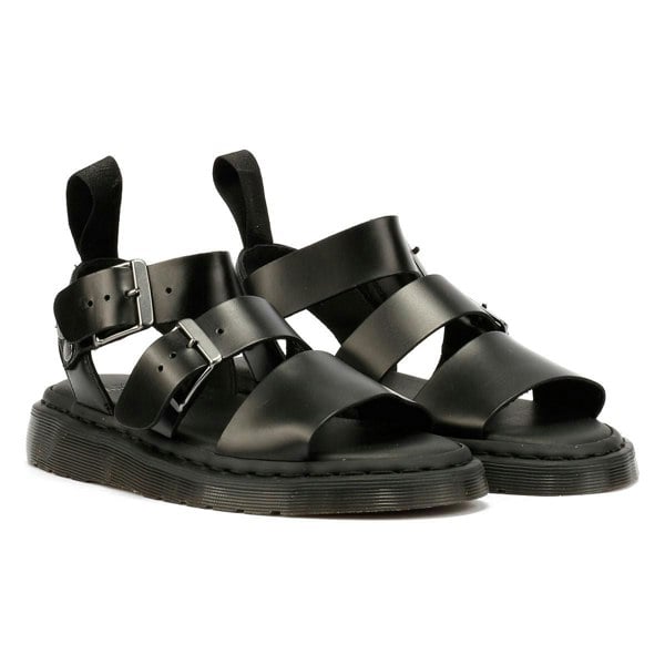 Dr. Martens Gryphon Brando Leather Women's Black Sandals