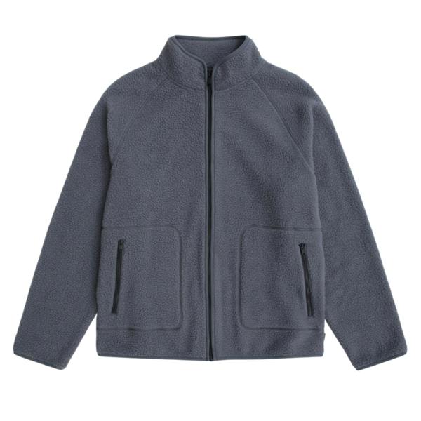 Animal Mens Andy Borg Fleece Jacket - Light Grey