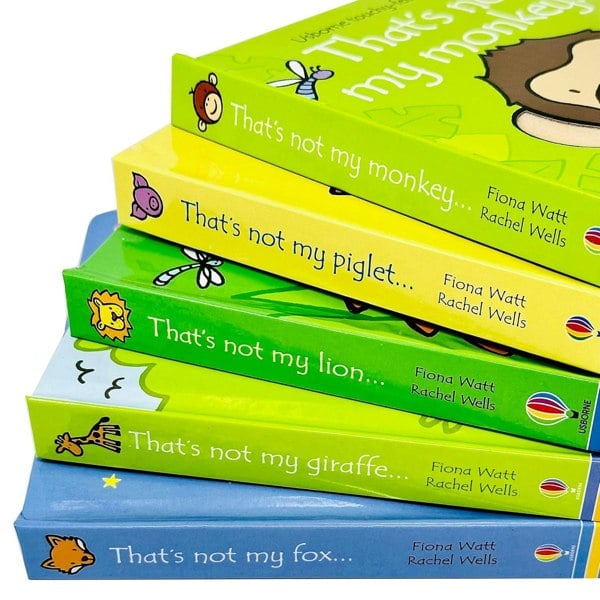 Touchy-Feely Books That's Not My Collection: 5 Books (Fox, Giraffe, Lion, Piglet, Monkey)