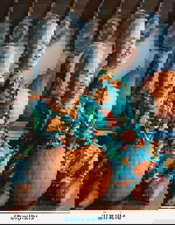 Organic Autumn Print Pyjamas - Toby Tiger UK Retail