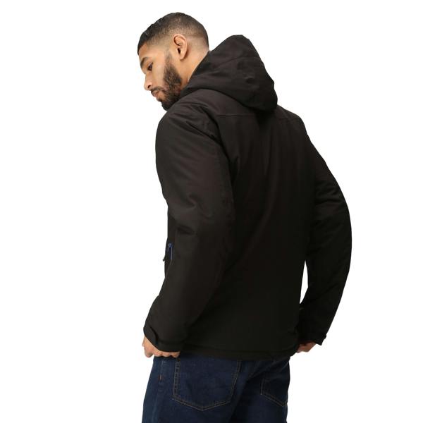 Regatta Professional Mens Insulated Waterproof Jacket - Black/New Royal - 