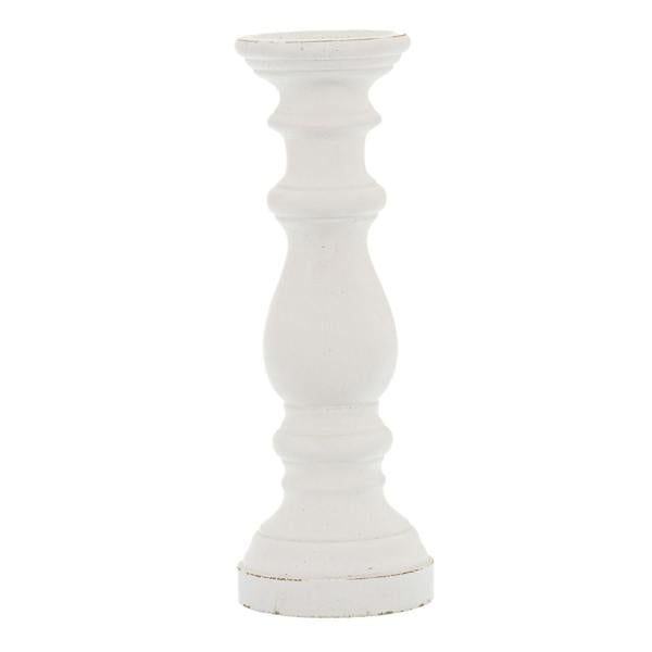 Hill Interiors Ceramic Column Candle Holder - White - 
